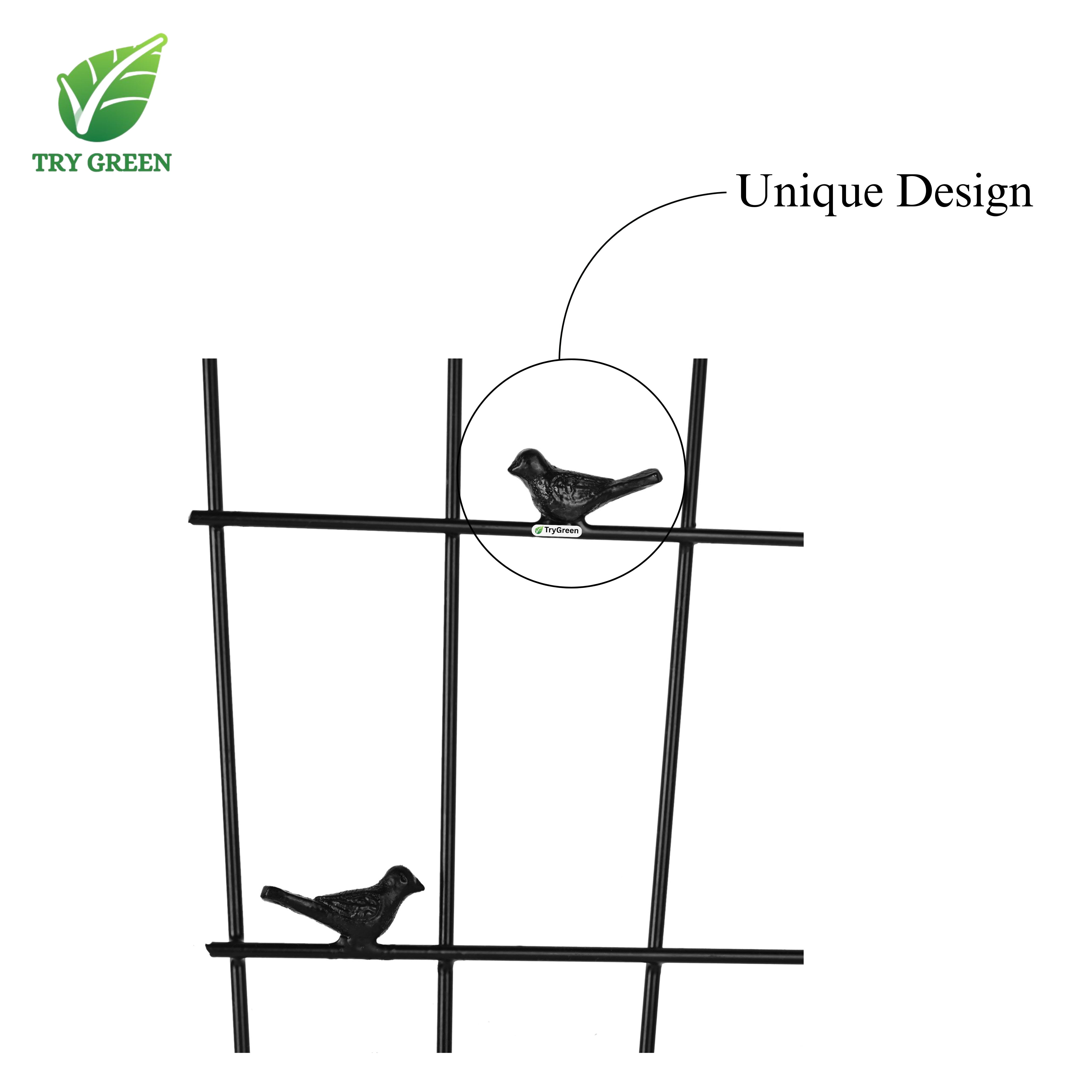 TryGreen- Grill Shape Strong Support Stakes for Garden