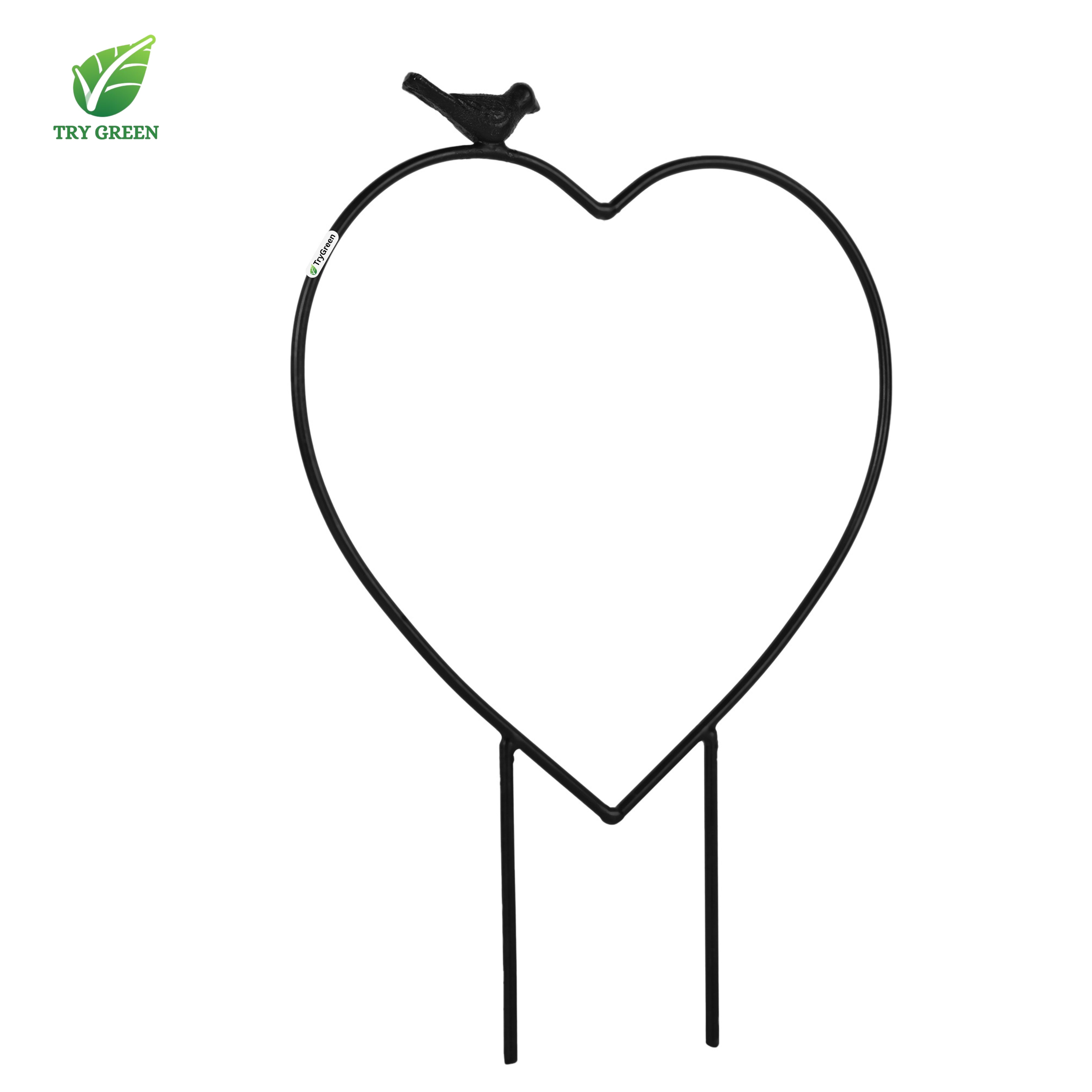 TryGreen- Heart Shape Strong Support Stakes for Garden