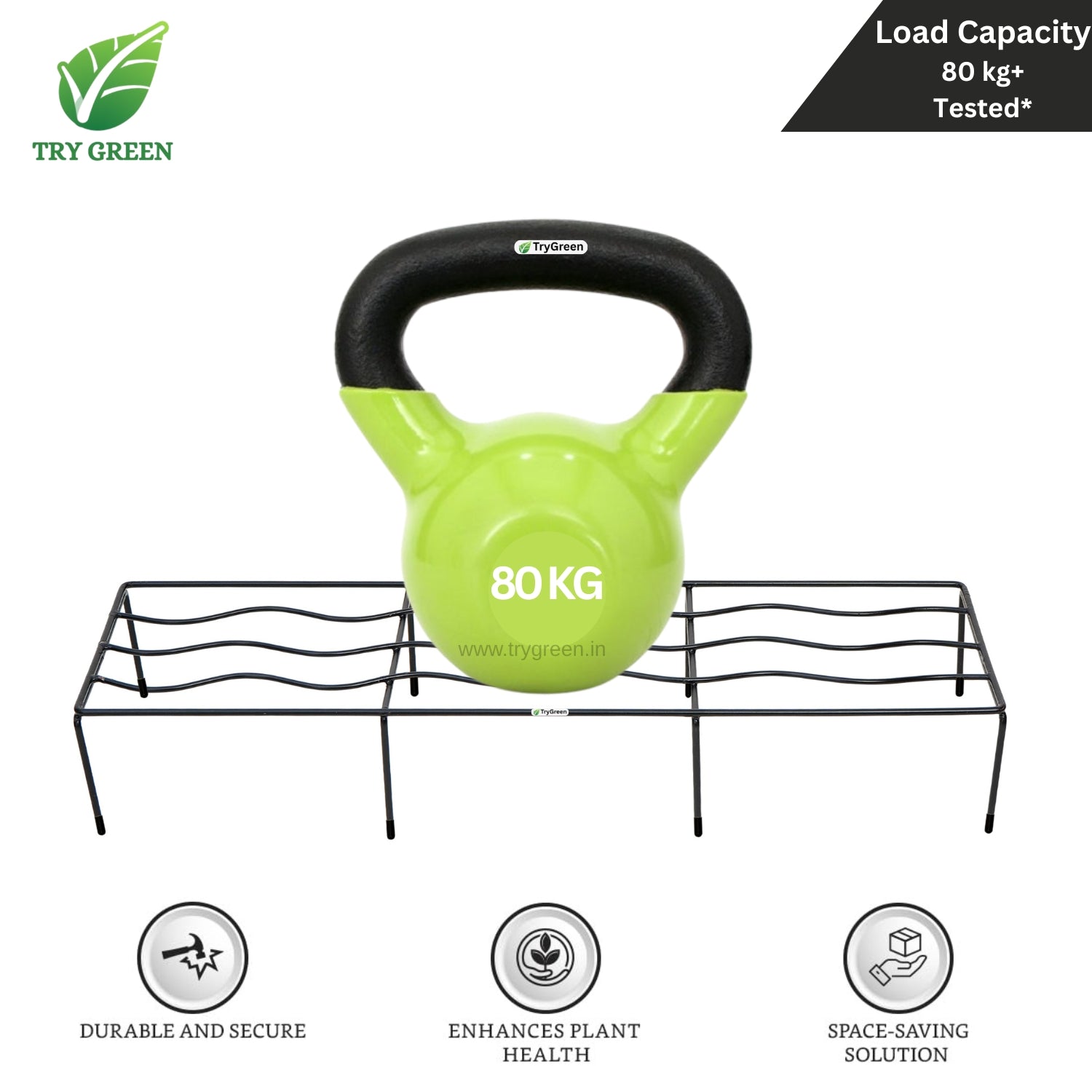 TryGreen Fern Pot Stands for Home and Garden Decor