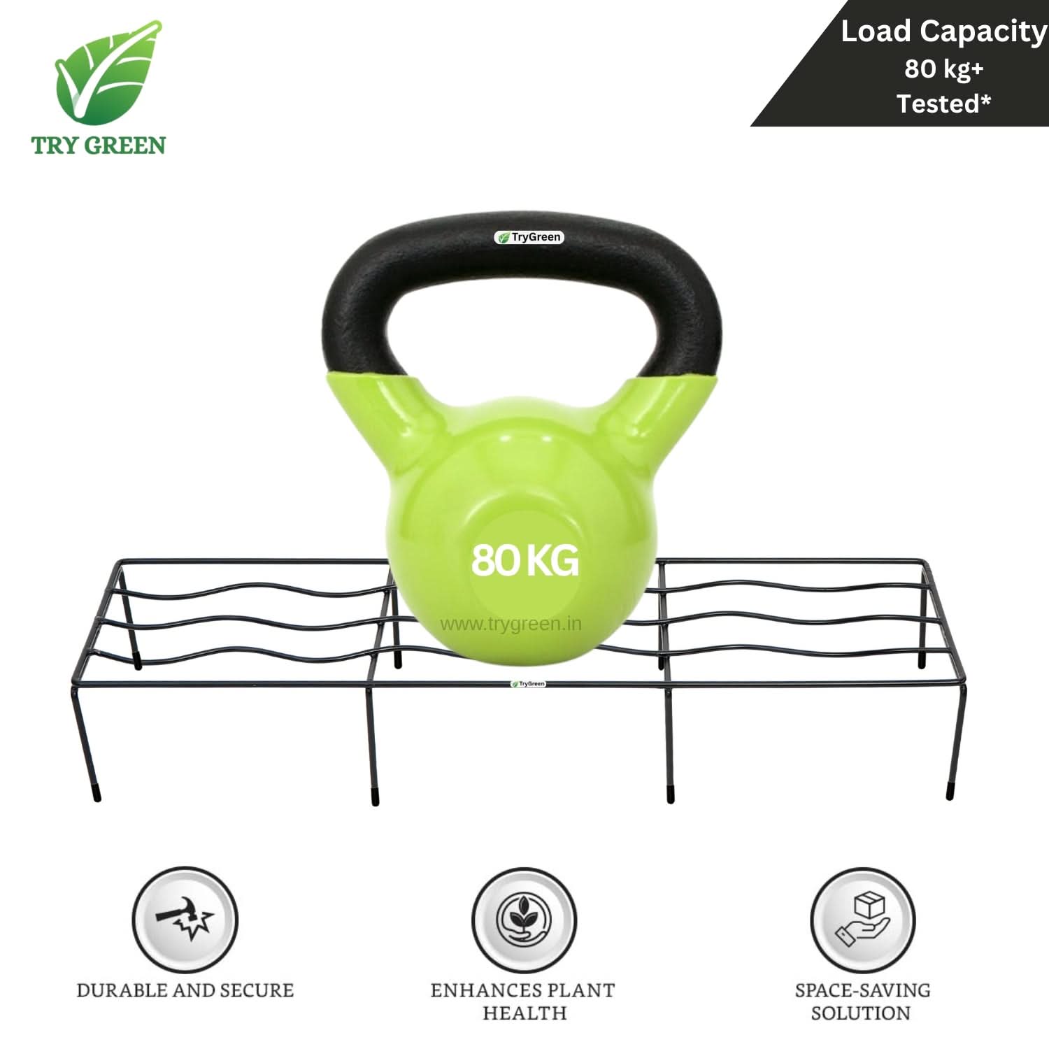 TryGreen Fern Pot Stands for Home and Garden Decor