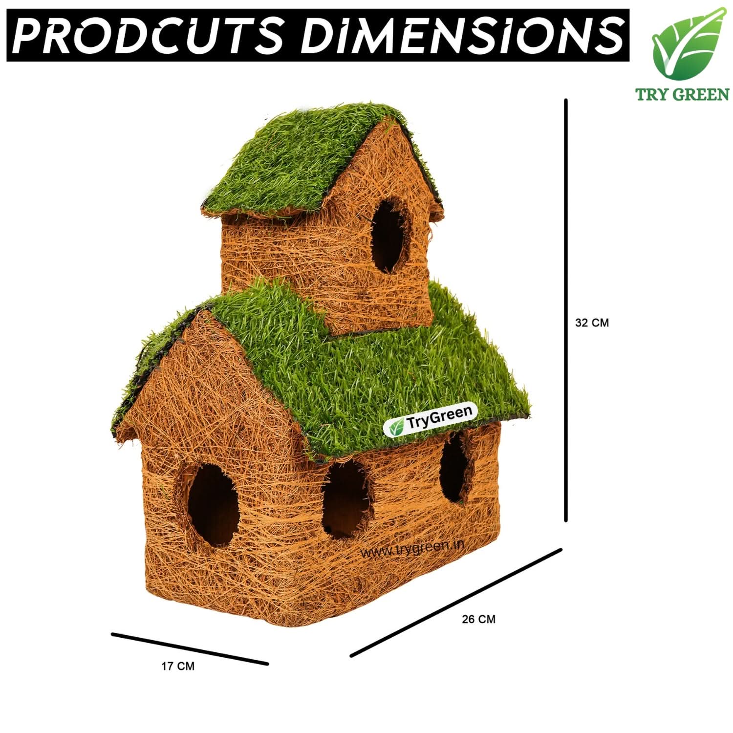 TryGreen- Fort Bird House Eco-Friendly
