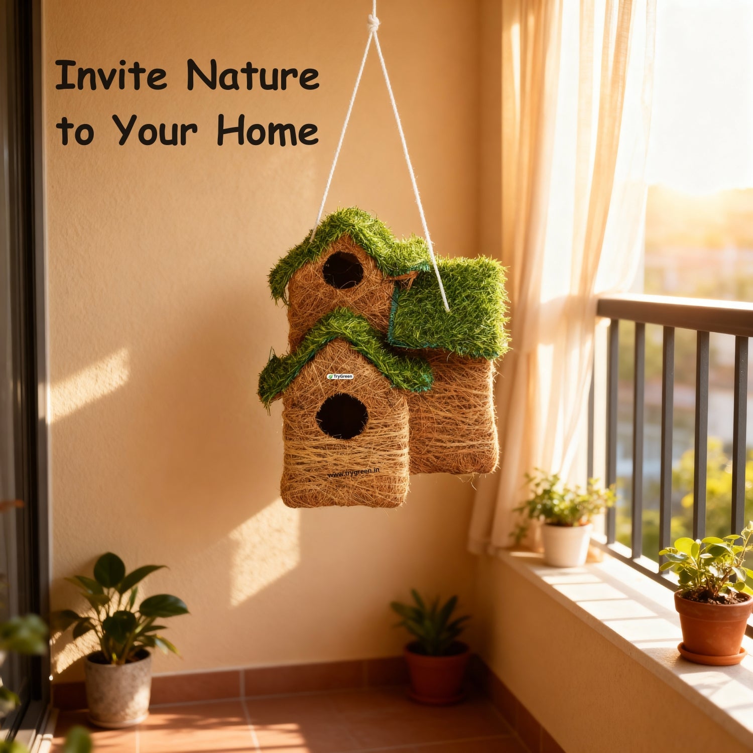 TryGreen- 3Story Bird House Eco-Friendly