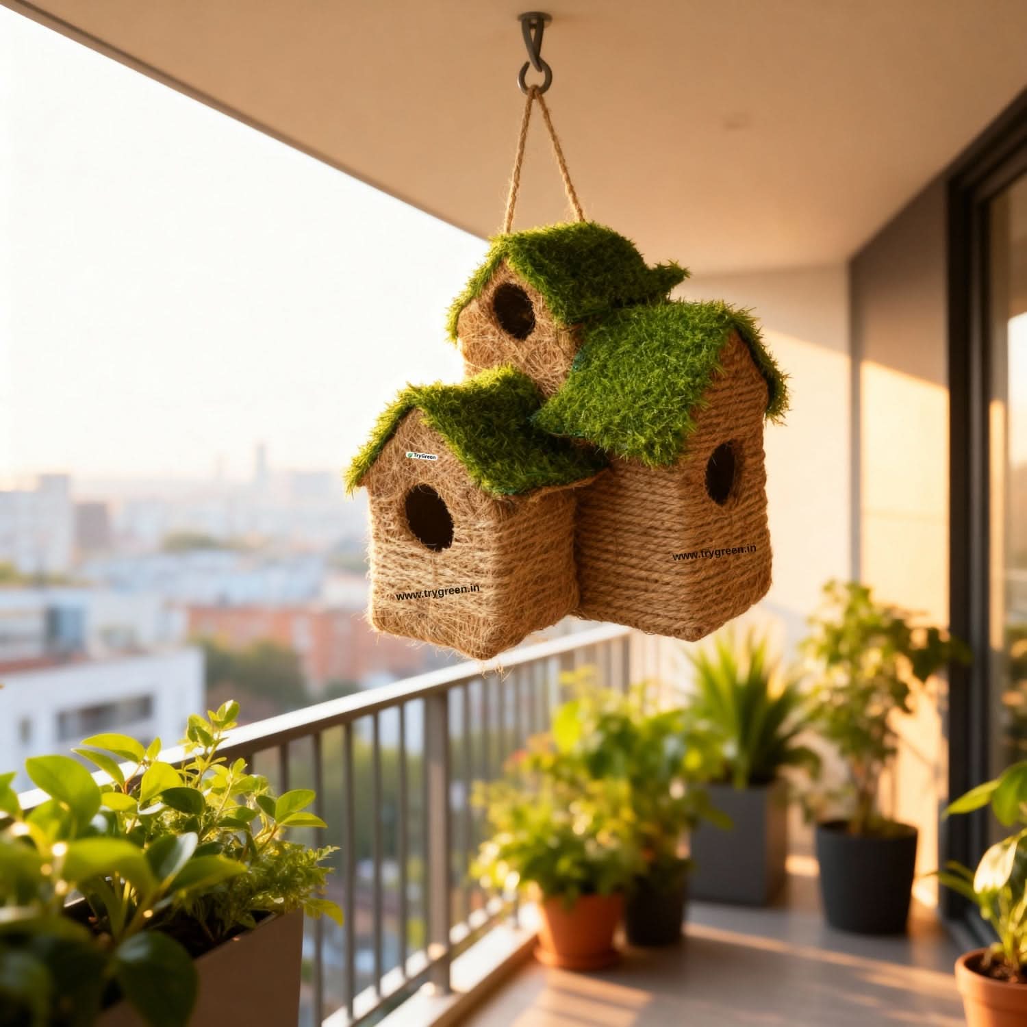 TryGreen- 3Story Bird House Eco-Friendly
