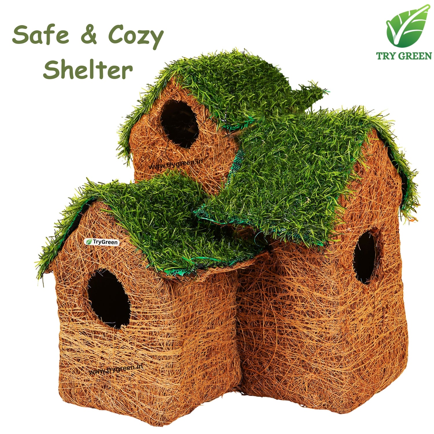 TryGreen- 3Story Bird House Eco-Friendly