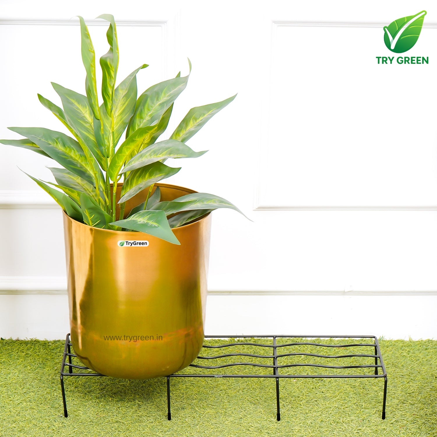 TryGreen Fern Pot Stands for Home and Garden Decor