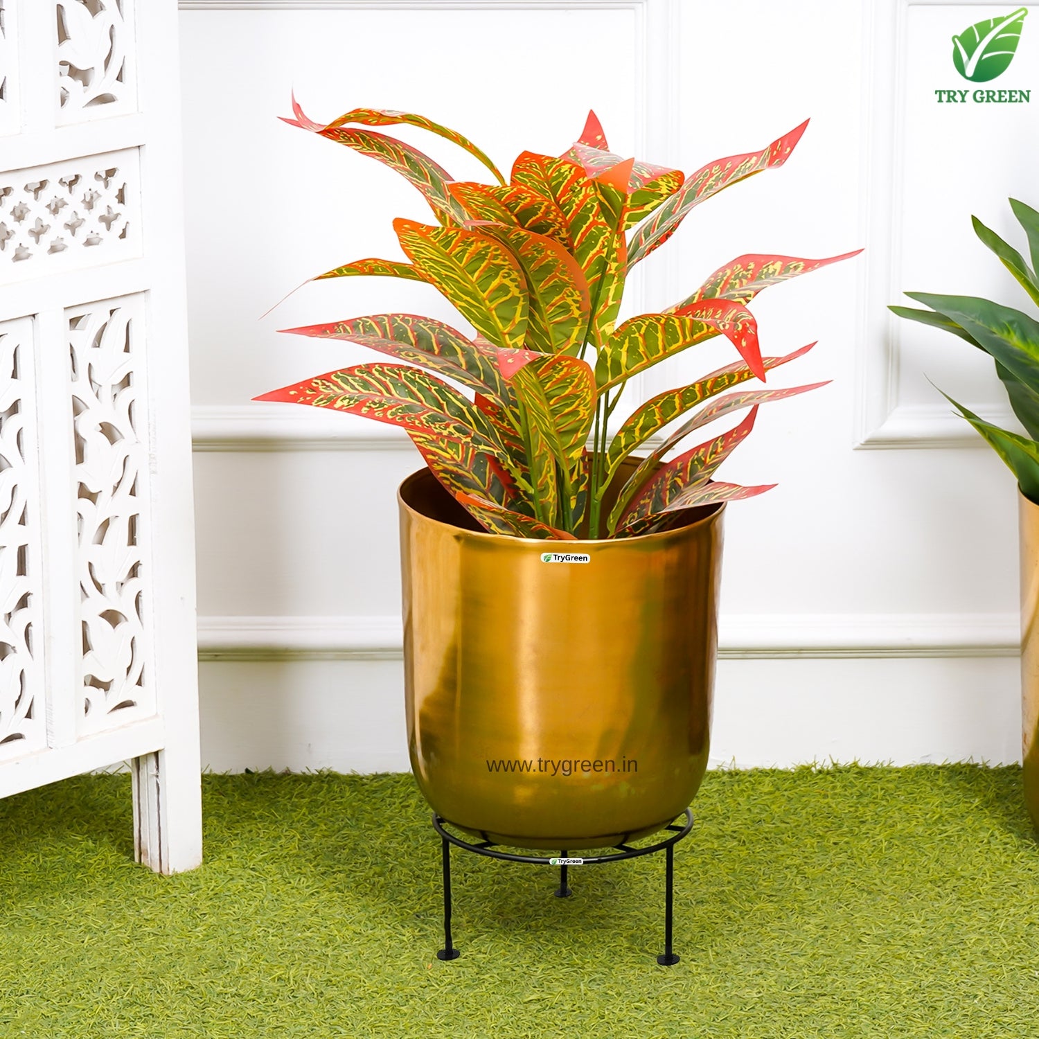 TryGreen Rect Pot Stands for Home and Garden Decor