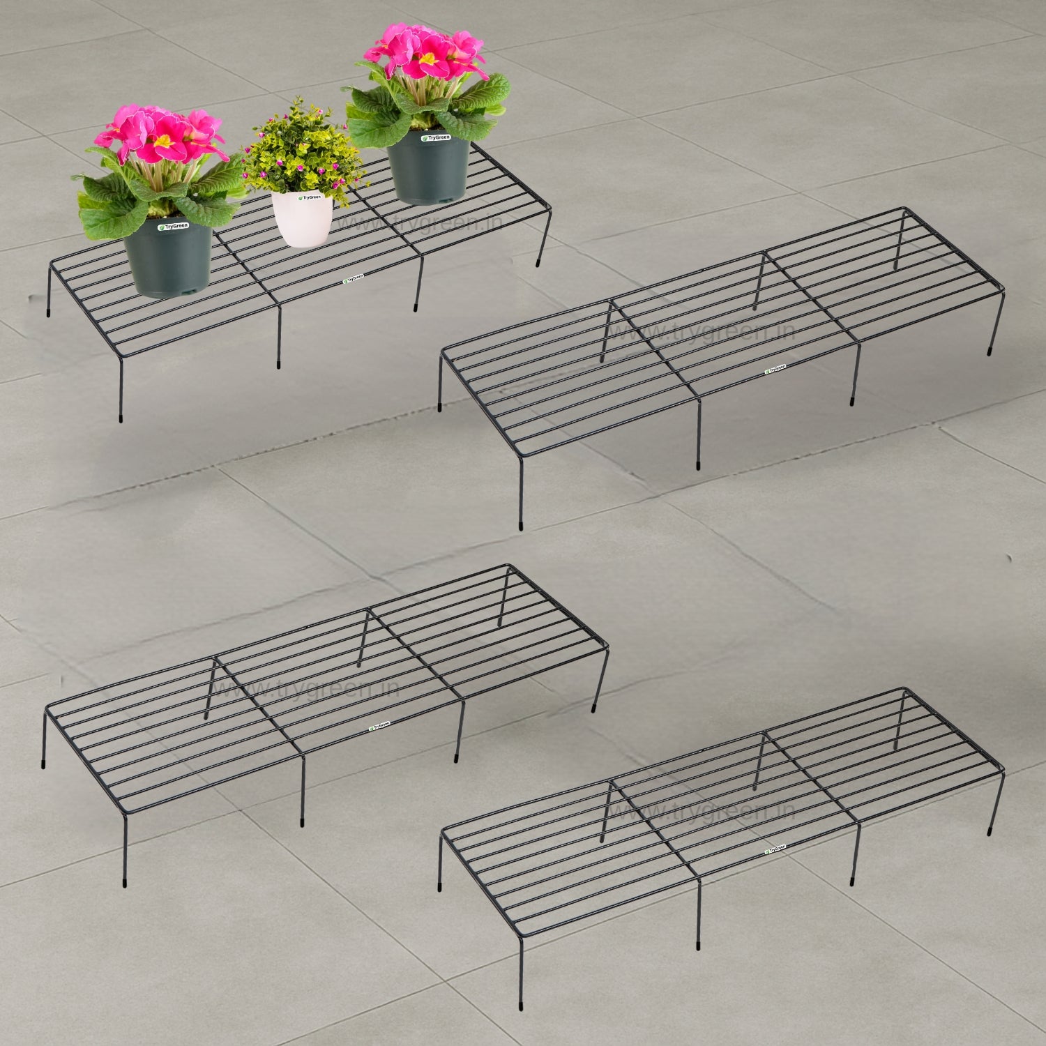 TryGreen Mesh- Pot Stands for Indoor and Outdoor