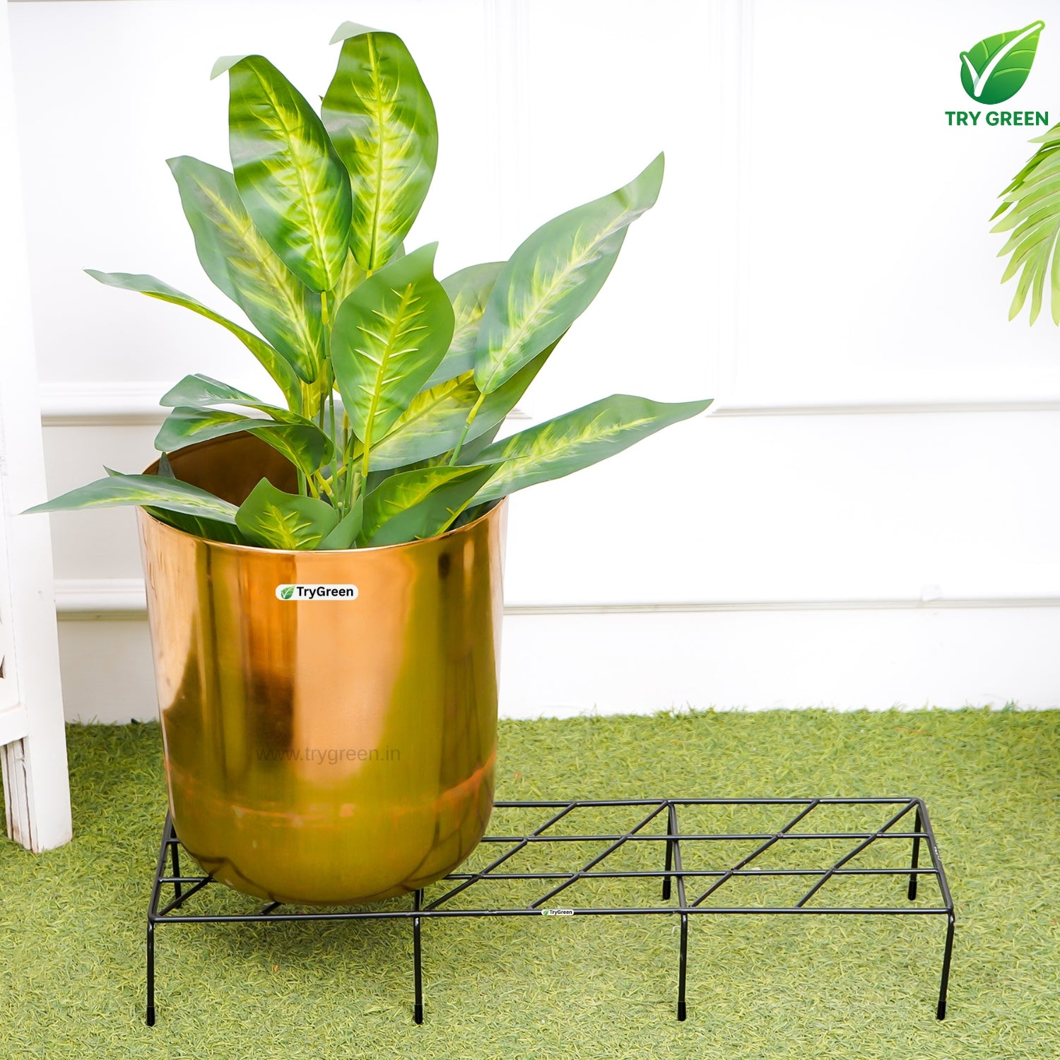TryGreen Triple# Pot Stands for Indoor and Outdoor
