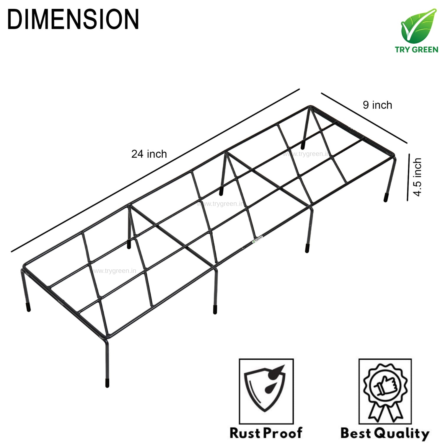 TryGreen Triple# Pot Stands for Indoor and Outdoor
