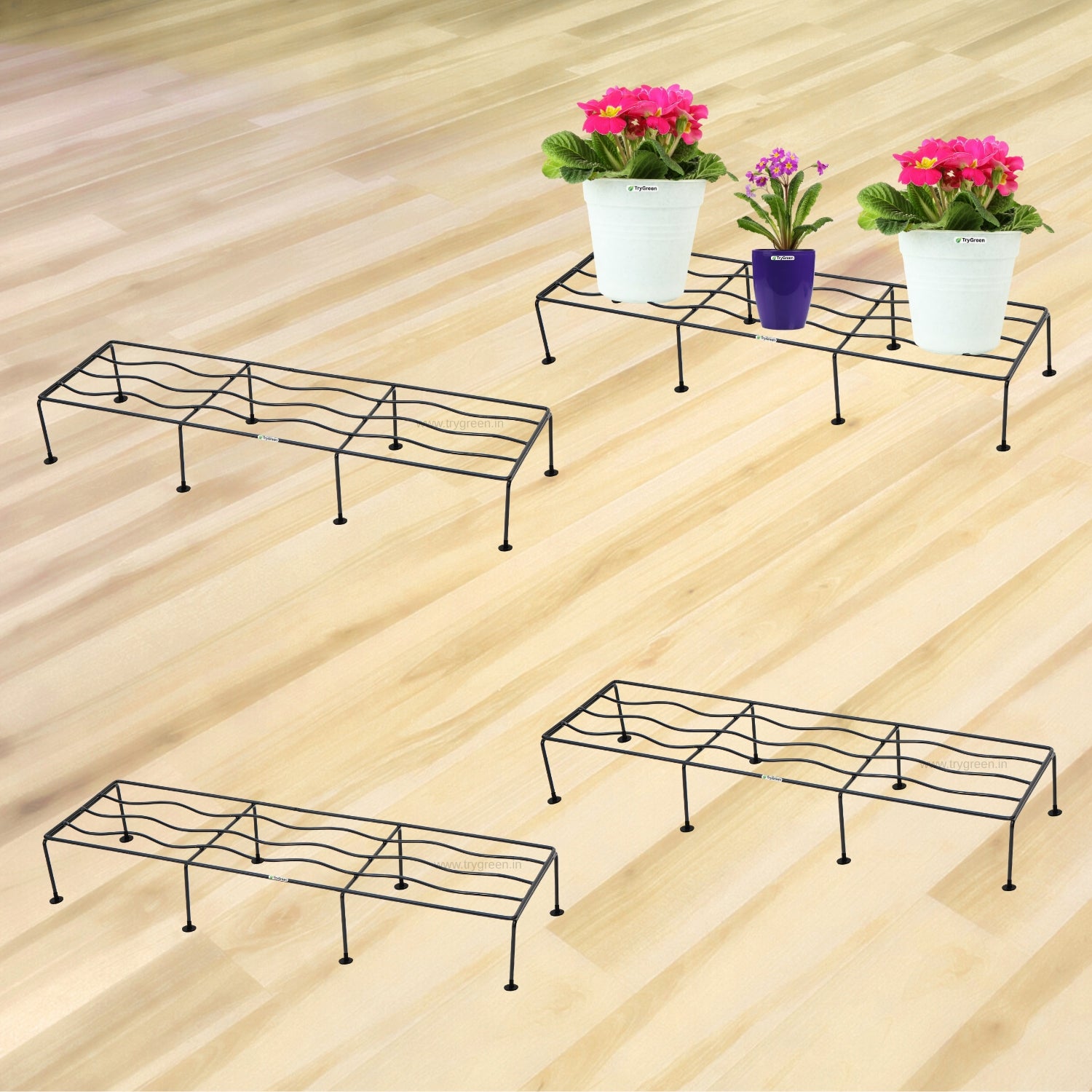 TryGreen Wave- Pot Stands for Indoor and Outdoor