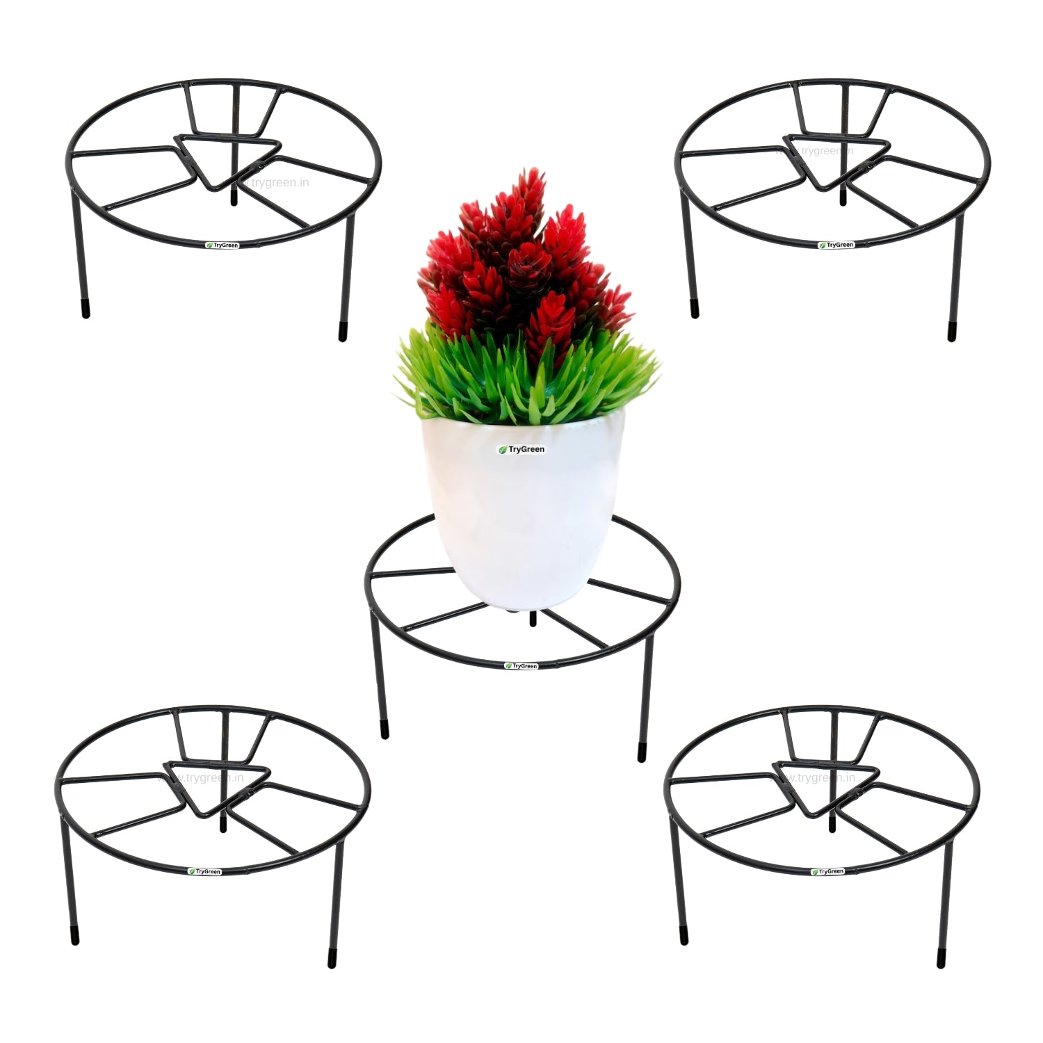 TryGreen Rexo Pot Stands for Home and Garden Decor