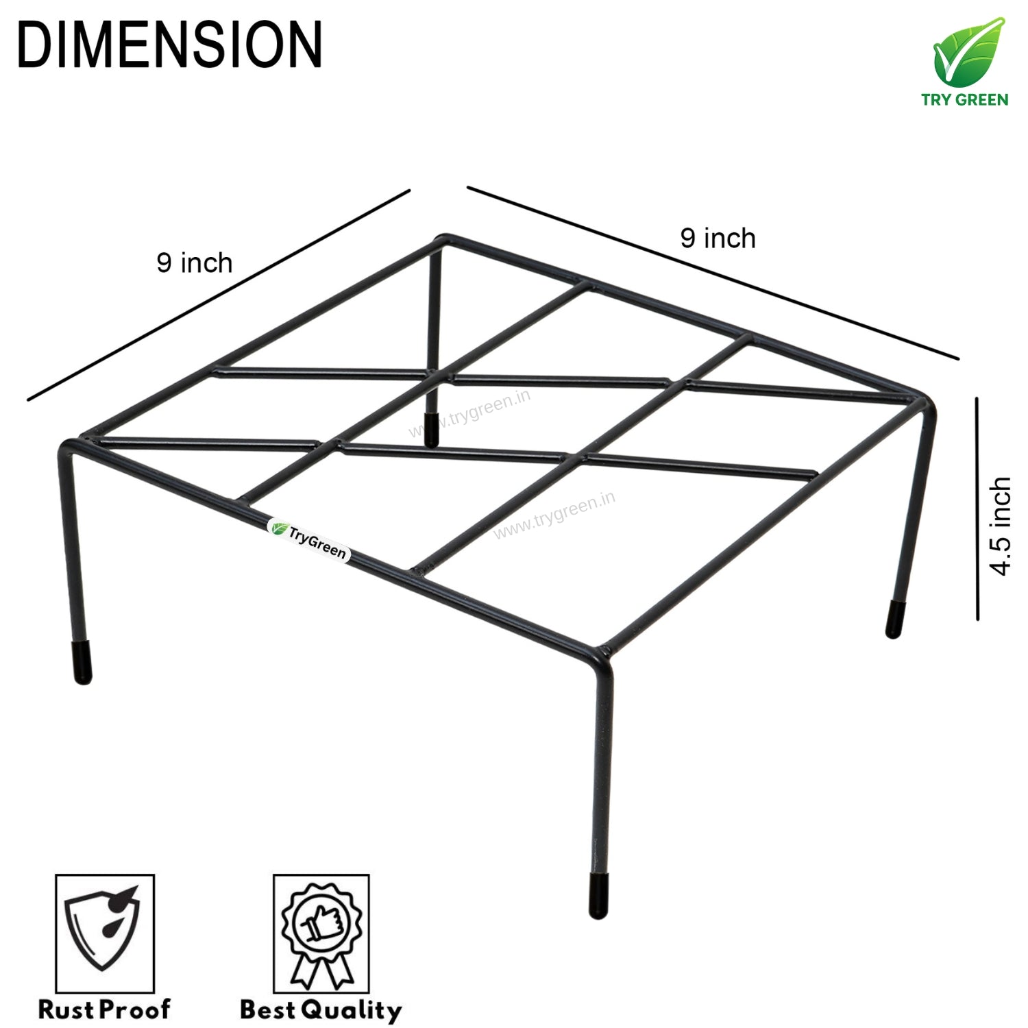 TryGreen Sill Pot Stands for Home and Garden Decor