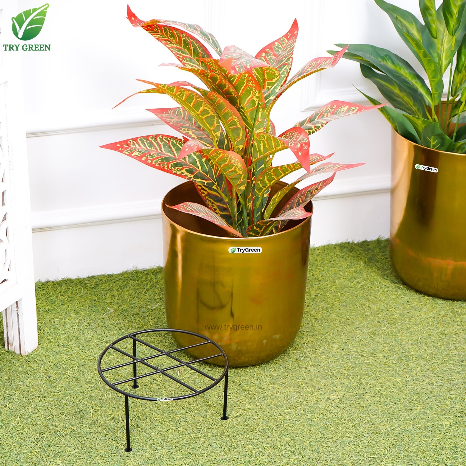 TryGreen Nira Pot Stands for Home and Garden Decor