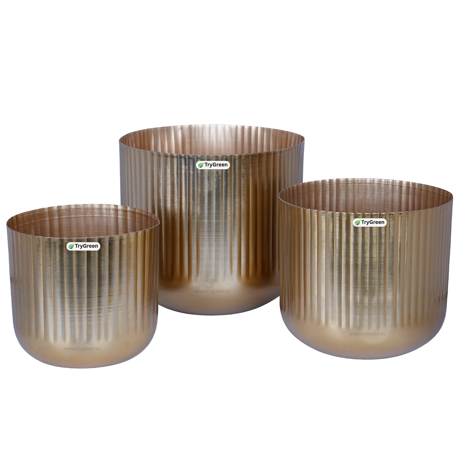 TryGreen String Metal Planters (Set of 3)
