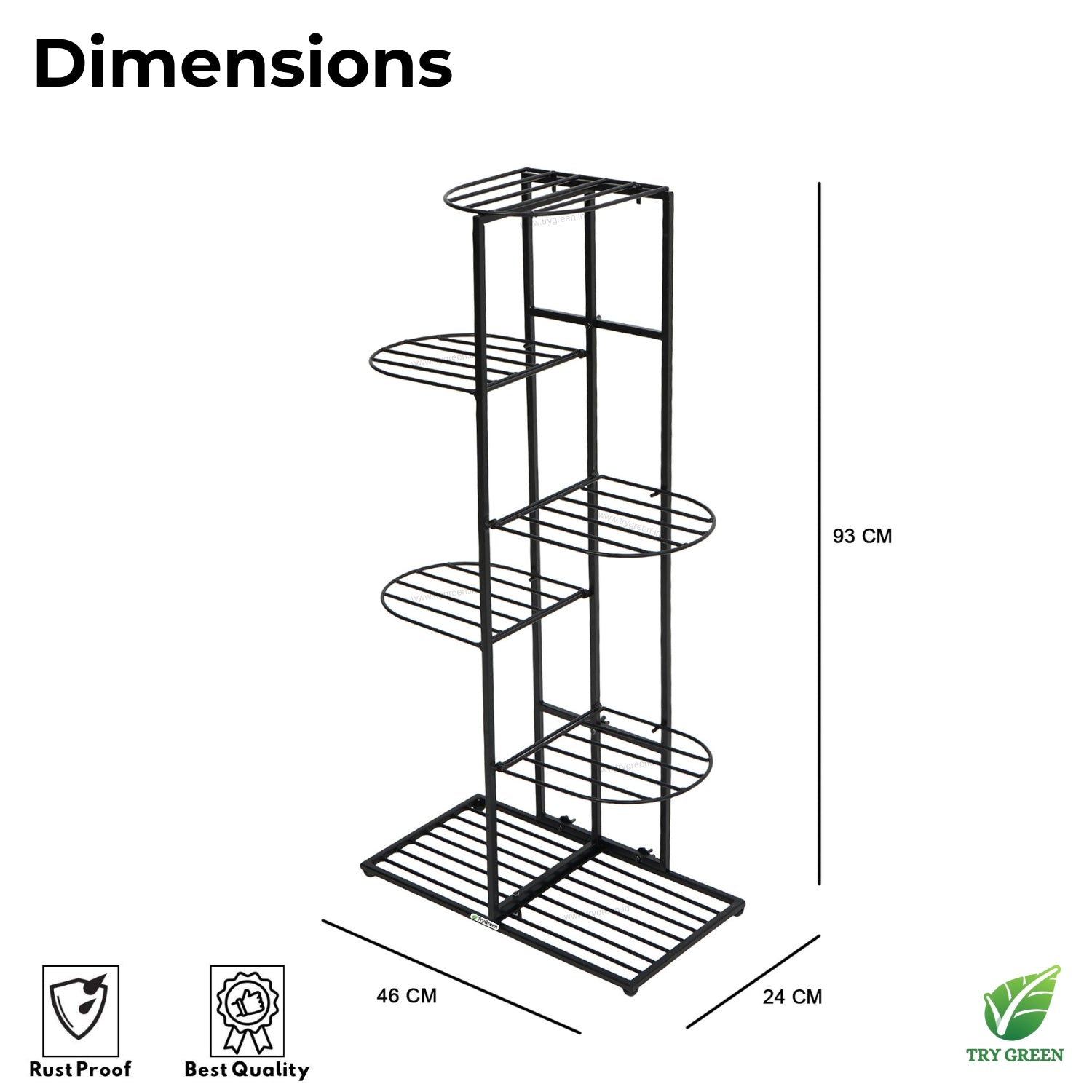 TryGreen Rex 7-Tier Plant Rack Stand