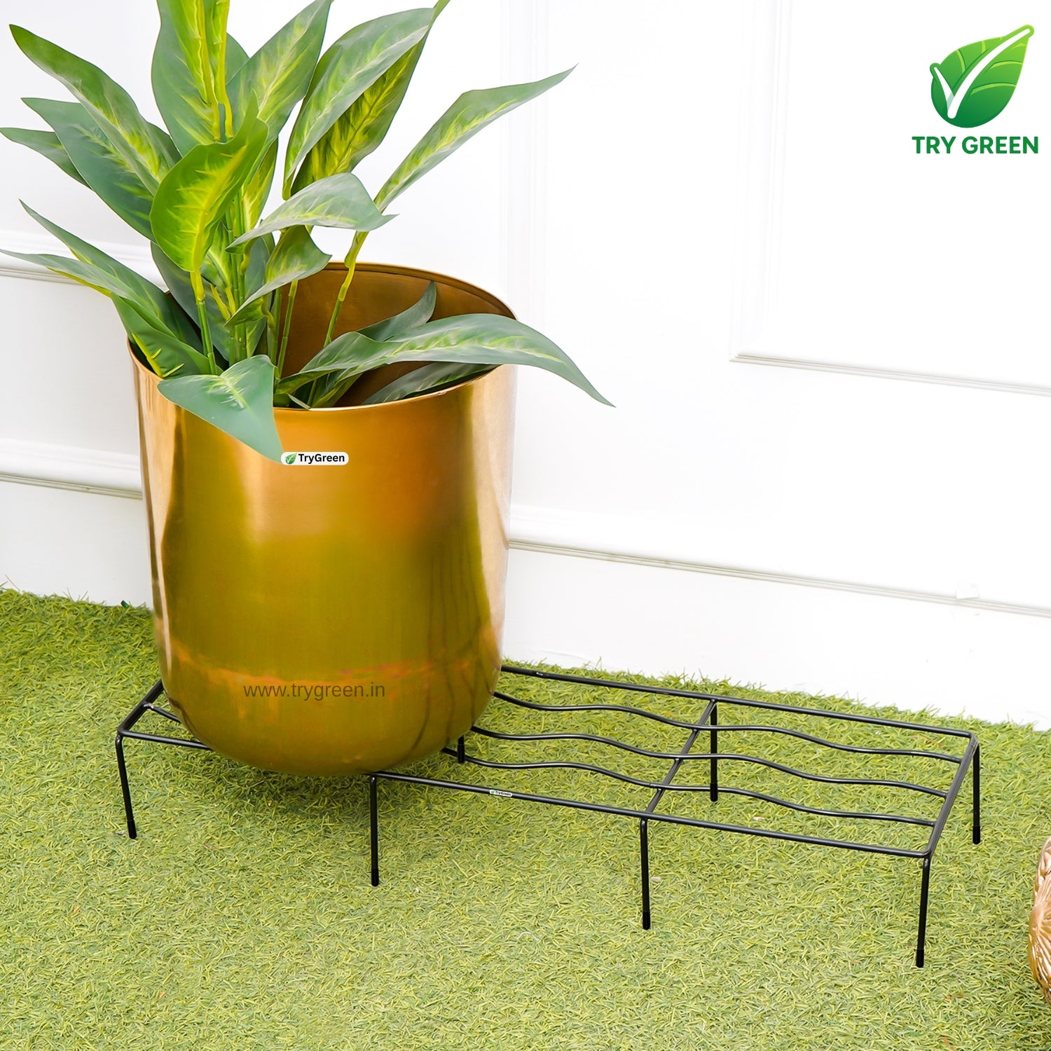 TryGreen Fern Pot Stands for Home and Garden Decor