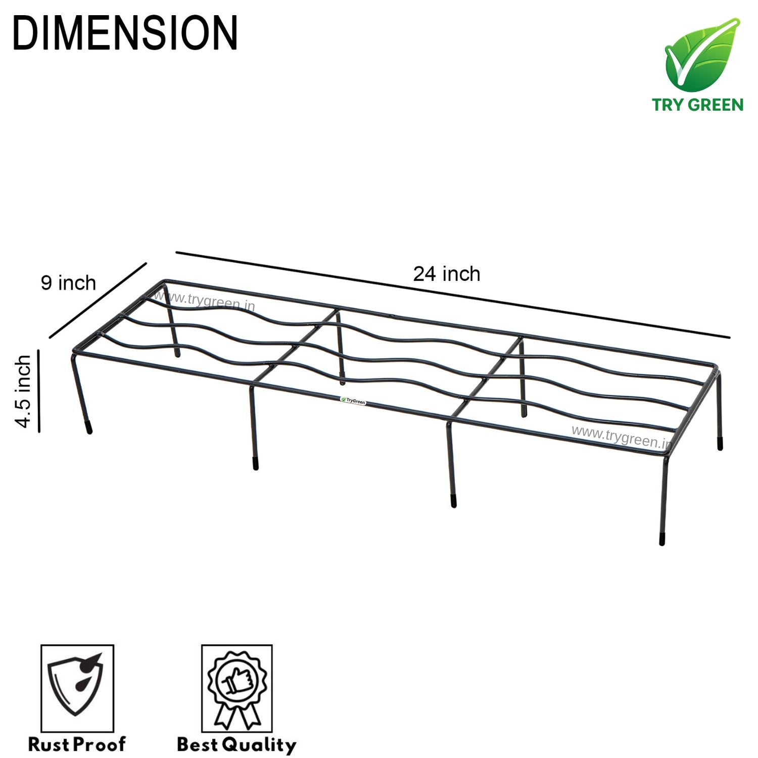 TryGreen Fern Pot Stands for Home and Garden Decor
